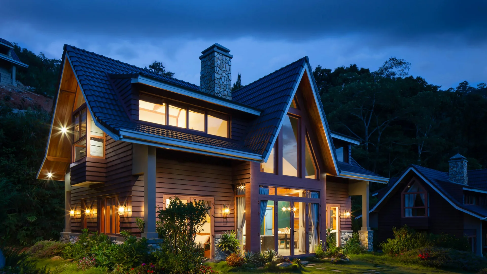 Modern custom home exterior representing residential construction services